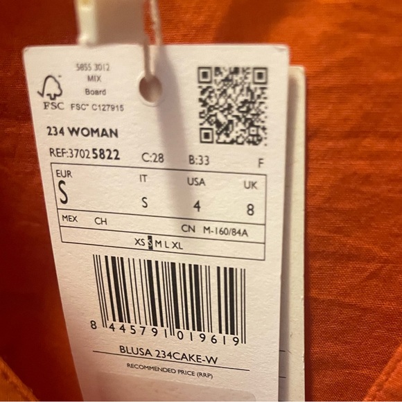 NWT Mango cute eyelet top button down cotton blouse - Picture 8 of 8